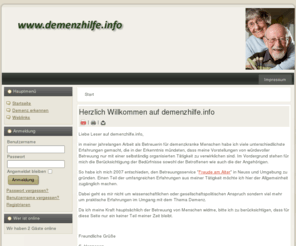 demenzhilfe.info: www.demenzhilfe.info
demenzhilfe.info: Informationsseite zum Thema Demenzerkrankungen und Hilfe für Betroffene und Angehörige