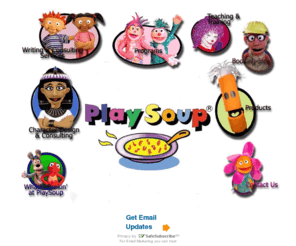 playsoup.com: PlaySoup on the Web
PlaySoup makes learning about Jesus fun!!  Learn to use puppets, clowning, drama, and other creative ministries to teach the Gospel.