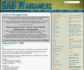 sadwargamers.com: SAD Wargamers
The club is a non-profit making club that exists to provide a safe, friendly and secure environment for anyone in the Swindon and surrounding area who wants to play wargames. The club will introduce new players and educate them in the rules and ethics of wargames and the historical context in which they are set. , and We will fight to make sure that all are welcome, regardless of age, race, creed, colour, gender, religion, disability or sexual orientation.