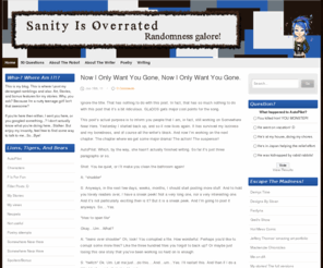 thelastofmysanity.com: Sanity is overated
