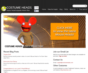 costumeheads.com: Costume Heads, Halloween Costumes, Mouse Heads, Costume Helmets, Deadmau5 Head - www.costumeheads.com
Shop Costume Heads for over-the-top, outrageous Halloween costumes that will make you a celebrity, including Halloween costume heads that are inspired by Jack in the Box, Kermit the Frog, and Deadmau5. Often people use our Mouse Head as a Deadmau5 head!