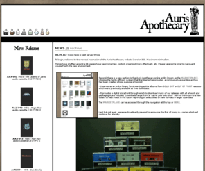 aurisapothecary.org: /// auris apothecary ///
