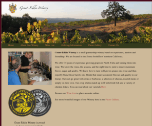 grantedwinery.com: Grant Eddie Winery | North Yuba California Wine
Grant Eddie Winery is a small partnership Winery in the Sierra Foothills of California.