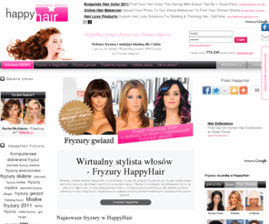 happyhair.pl: Fryzury HappyHair - wirtualny fryzjer (fryzury,  włosy online)
Wirtualny fryzjer za darmo - spróbuj tysiące fryzur na Twoim zdjęciu! Fryzury codzienne, ślubne, wieczorowe, fryzury gwiazd, fryzury 2011.