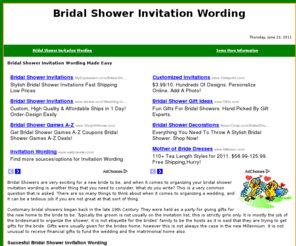 bridalshowerinvitationwording.com: Bridal Shower Invitation Wording
Bridal Shower Invitation Wording - Free Information