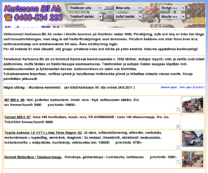 karlssonsbil.com: Karlssons Bil Ab - Välkommen - Tervetuloa!
Karlssons Bil Ab, Köpes - Bytes - Säljes