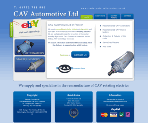 startermotorsalternators.com: Reconditioned Alternators - Reconditioned Starter Motors - CAV Alternators - CAV Starter Motor - PSV - Marine Alternator - Rebuilt Alternator
Reconditioned Alternators & Reconditioned Starter Motors by CAV Automotive. Vehicles covered are PSV, marine, commercial, agricultural, vintage vehicles & plant machinery