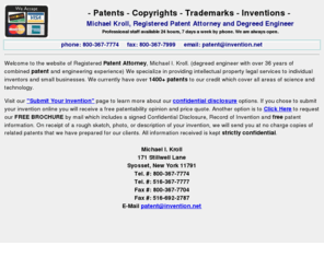 fileinvention.com: File Inventions
Patent and Develop your idea with the assistance of a degreed engineer who has 36 years combined engineering and patent experience.