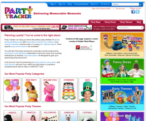 party-tracker.co.uk: Party Decorations & Stuff| Party Essentials, Products & Party Supplies
Planning a party? Then Party Tracker can help you plan out a perfect party, by providing best range of party stuff & decorations, party essentials, party products & supplies.