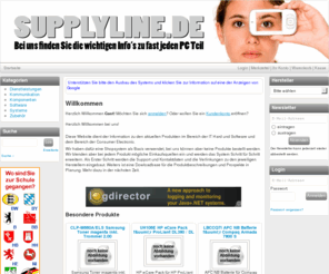 supplyline.at: supplyline.de & supplyline.at IT Info Shop
supplyline.de listet IT Produkte zum Zwecke der Information für Interessenten