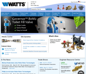 wattsulink.com: Watts - Plumbing, Heating and Water Quality Products Manufacturer
An Innovative Manufacturer of Water Quality Products including Backflow Preventers, Regulators, Valves, PEX Plumbing, Reverse Osmosis, Radiant Heat and much more...