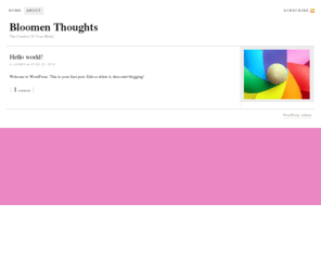 bloomenthoughts.com: Bloomen Thoughts
The Garden Of Your Mind