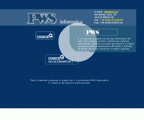 pws.it: benvenuti nel sito di PWS informatica, specializzata nel software quote latte
