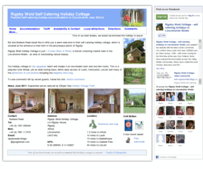 rigsbywoldcottage.co.uk: Self-catering Holiday Cottage near Alford, Louth and Horncastle in Lincolnshire
A delightful self catering holiday cottage lincolnshire wolds, a designated area of outstanding natural beauty. Alford, Louth, Cadwell and the coast.