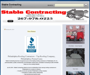 stablecontracting.com: STABLE CONTRACTING - 267-978-0225
STABLE CONTRACTING - Specializing in Your Roofing Needs.
