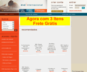 dvdbarato.com: DVD BARATO
DVD INTERNACIONAL - Site de vendas de DVDs Novos, Seminovos, Nacionais e Importados. Revendas no Brasil, Argentina e Chile 