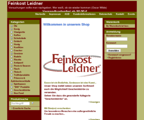 feinkost-leidner.de: Feinkost Leidner - Versuchungen sollte man nachgeben. Wer weiß, ob sie wieder kommen (Oscar Wilde)  Versandkostenfrei ab 50,00 €
Willkommen in unserem Shop
 Feinkost Leitner
  Hartlieb Öl, Gegenbauer Essig, Stelton Isolierkanne, Olivenöl, Maria Sole Kaffee, Mathez Trüffel, Manufaktur Jörg Geiger, Alkoholfreier Cocktail, Coppeneur,   Normal 0 21   false false false        MicrosoftInternetExplorer4        Kürbiskernöl, Haselnussöl, Walnussöl,   Normal 0 21   false false false        MicrosoftInternetExplorer4        Flor de Sal, spirit of spice, Staud Konfitüre, Die Limitierten, Scheibel, Stelton Brottasche, Stelton Shopnic, Stelton Embrace Fruchtkorb, Continenta Holzdesign, Feuer & Glas, Stellisch, Blomus, Fruchtwerker, Dolfin, 
  
    
   
