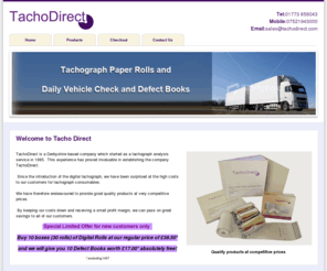 tachodirect.com: Welcome to Tacho Direct - Tacho Direct Tachograph consumables
Tacho direct tachograph consumables