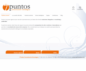 7puntos.com: ¿Quienés somos? | 7 Puntos Comunicación Estratégica
7 Puntos Comunicación Estratégica