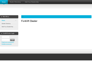 forklift-dealer.com: Forklift Dealer
Joomla! - the dynamic portal engine and content management system