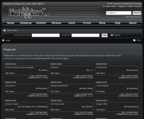 notessimo.net: Notessimo • Home
Notessimo, compose and share your music online !