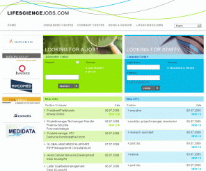 pharmajobs.com: Lifesciencejobs.com
Lifesciencejobs.com is an internet-based job platform for the lifescience industry