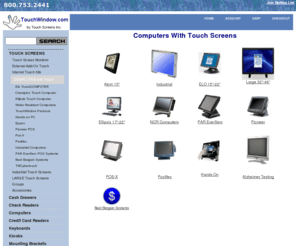 touchcyber.com: Computers With Touch Screens, Touchscreen Computers, Touchscreens
Shop for and buy the best Touch Screen Flat Panel Monitor, Touch Screen LCD Monitor, Touch Screen Monitors at TouchWindow.com.  Touchscreens, Touchscreen Computers touchscreen, touchscreens