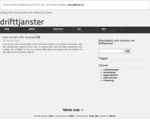 drifttjanster.se: drifttjanster | Information och nyheter om drifttjanster
Description