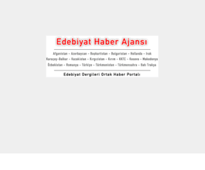 edebiyathaberajansi.com: ...:::   Edebiyat Haber Ajansı   :::...
Edebiyat Haber Ajansı