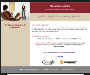 google-hirdetes.hu: Marketingcenter.hu - internet hirdetés - google hirdetés - etargtet 
hirdetés - gogle
Marketingcenter.hu - internet hirdetés - google hirdetés - etargtet hirdetés - gogle