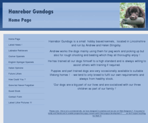 hanrebor-gundogs.com: Hanrebor Gundogs - Home Page
Hanrebor Gundogs - Home Page