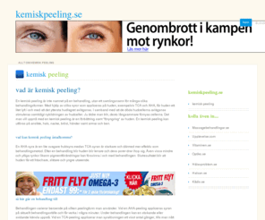 kemiskpeeling.se: Kemisk peeling - KemiskPeeling.se
