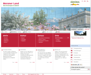 meran-umgebung.com: Südtirol - Meraner Land Information - Offizielle Website für Urlaub in Meran und Umgebung
Südtirol - Meraner Land Information - Offizielle Website für Urlaub in Meran und Umgebung / Italien