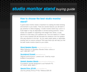 studiomonitorstand.com: Studio Monitor Stand
