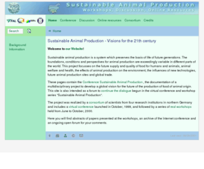 agriculture.de: Sustainable Animal Production - Visions for the 21th century
Conference Sustainable Animal Production