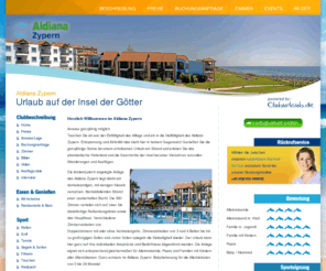 aldiana-zypern.com: Aldiana Zypern  Buchen Urlaub auf der Insel der Götter
Buchen Sie den Aldiana Zypern online bei den Spezialisten. Der Club wurde im letzten Jahr als eine der besten Clubanlagen weltweit ausgezeichnet von Urlaub