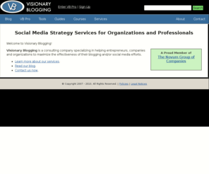 eastonellsworth.com: Social Media Strategy Help -- Visionary Blogging
Advice for professionals on how to use blogs and new media to make money, increase website traffic and improve conversions/branding.