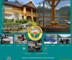 hoteltronador.com: Bariloche Hotel mountain lodge Tronador - Parque Nacional Nahuel Huapí costa lago Mascardi Patagonia Argentina
hotel familiar en Bariloche en la naturaleza con costa del lago mascardi al pie del cerro Tronador y glaciares con hermosas vistas, construcción patagónica en tronco y piedra ideal para descansar y turismo de aventura, turismo rural, pesca deportiva, trekking, cabalgatas