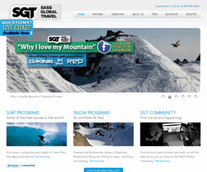 jaybackcountry.com: SASS Global Travel | Action Sports Outfitters| Ski/Ride/Surf Guides
SASS Global Travel organizes and runs life-changing action sports experiences with guided ski, snowboard, surf, and snowkite trips including the South America Snow Sessions program.