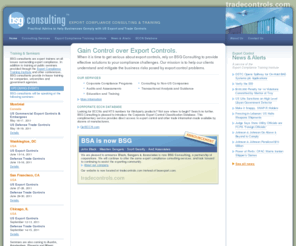 bsaexport.com: BSG Consulting: Export compliance consulting & training (Formerly Black, Sengers & Associates)
Export compliance consulting, training, audits, licenses/government relations - We are a full service export control consulting firm.