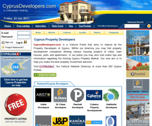 laceshop.com: Cyprus Property Developers
Cyprus Property For Sale by Cyprus Developers. Use Cyprus Property Developers to find Villas, Houses, Apartments, flats, land, commercial property and offices to Buy or Rent