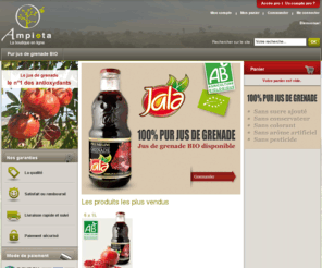 ampieta.com: Ampieta boutique : jus de grenade BIO disponible
Boutique en ligne du distributeur de jus de fruit Ampieta. Notre 100% pur jus de grenade BIO est disponible.