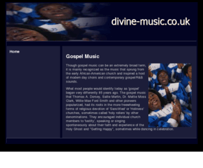 divine-music.co.uk: Gospel Music
