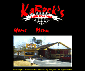 karocksfood.com: Resturant
Welcome to Karock's in Ellisville. MS. The home of The Big Kat Kombo