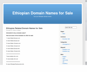 meleszenawi.com: Ethiopian Websites for Sale
Ethiopian Websites for Sale