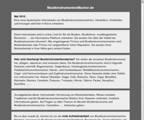 musikinstrumentenmacher.net: MusikInstrumentenMacher.de
Musikinstrumentenmacher