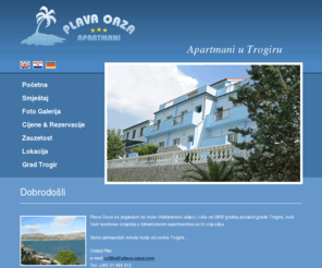 plava-oaza.com: Apartmani Plava Oaza - Trogir, Otok Ciovo, Apartmani u Trogiru
Apartmani u  Trogiru na otoku Ciovo, Predio Mastrinka, Zedno