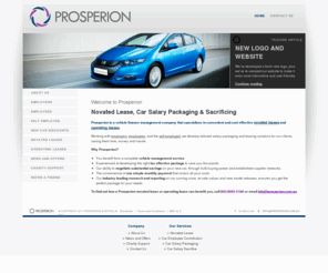 prosperion.com.au: Novated Lease, Car Salary Packaging & Sacrificing
Prosperion is a vehicle finance management company that specialises in novated leases, car salary packaging and sacrificing for employers, employees and the self-employed. Visit us today!