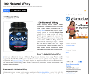 100naturalwhey.com: 100 Natural Whey — Learn about 100 Natural Whey information, resources and supplements
Learn about 100 Natural Whey information, resources and supplements