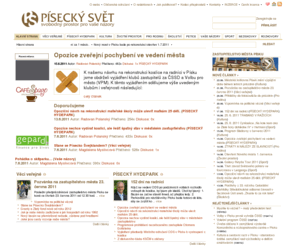 piseckysvet.cz: Písecký svět | Hlavní strana
Hlavní strana internetového diskuzního portálu Písecký svět.